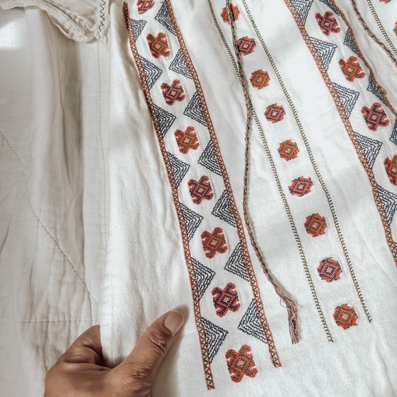 Lucky Brand Boho Peasant Top - Picture 3 of 5